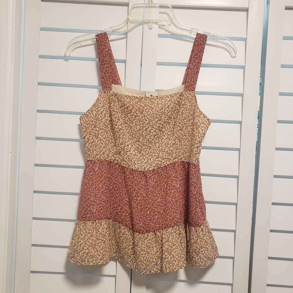 NWT Paper Crane Floral Print Women's Top XS
